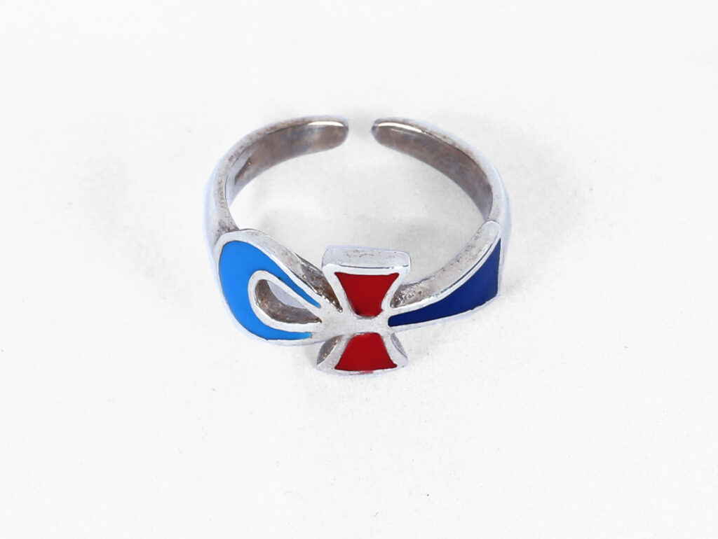 Anillo llave de la vida egipcio plata