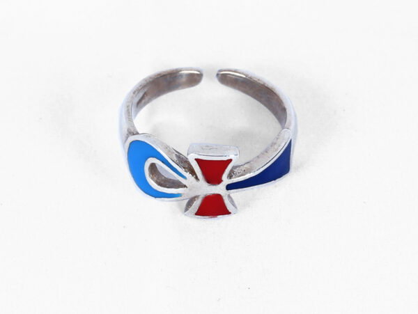 Anillo llave de la vida egipcio plata