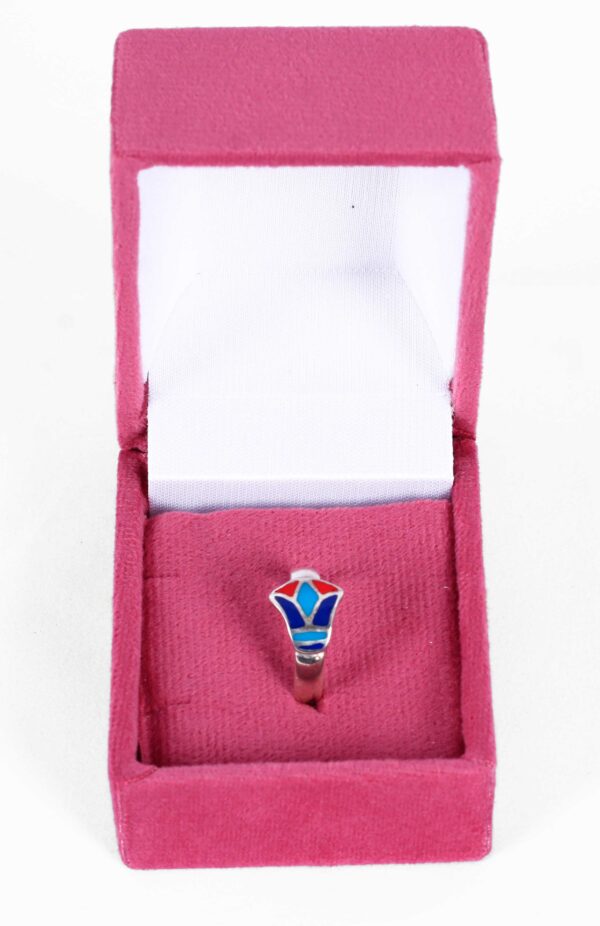 Anillo de plata flor de Loto Egipcio