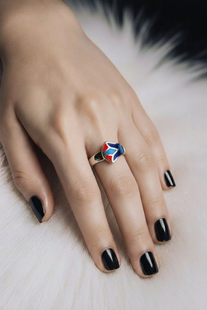 Anillo de plata flor de Loto